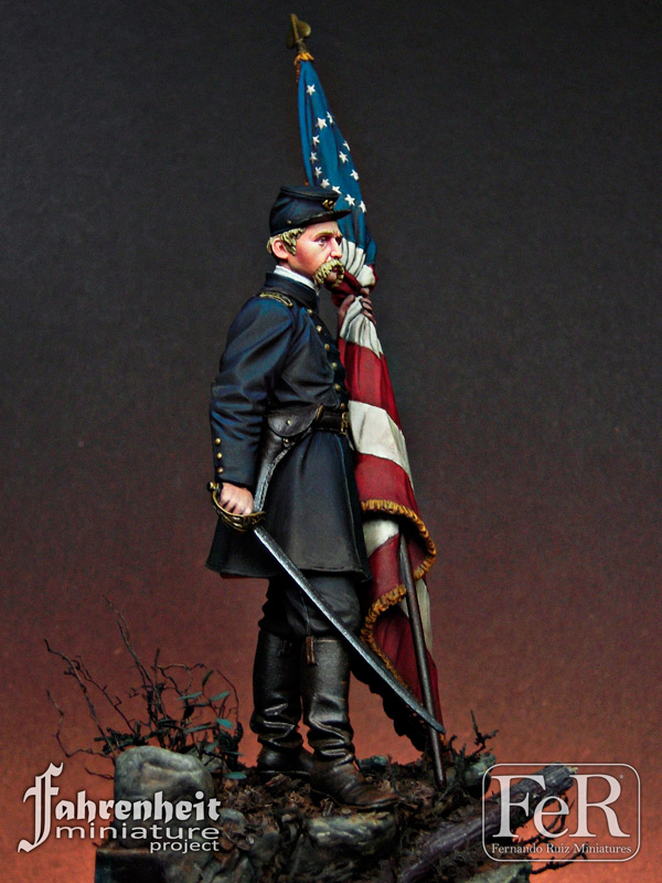 Joshua Chamberlain at Gettysburg Tin Painted Toy Soldier Pre-OrderArt Quality 