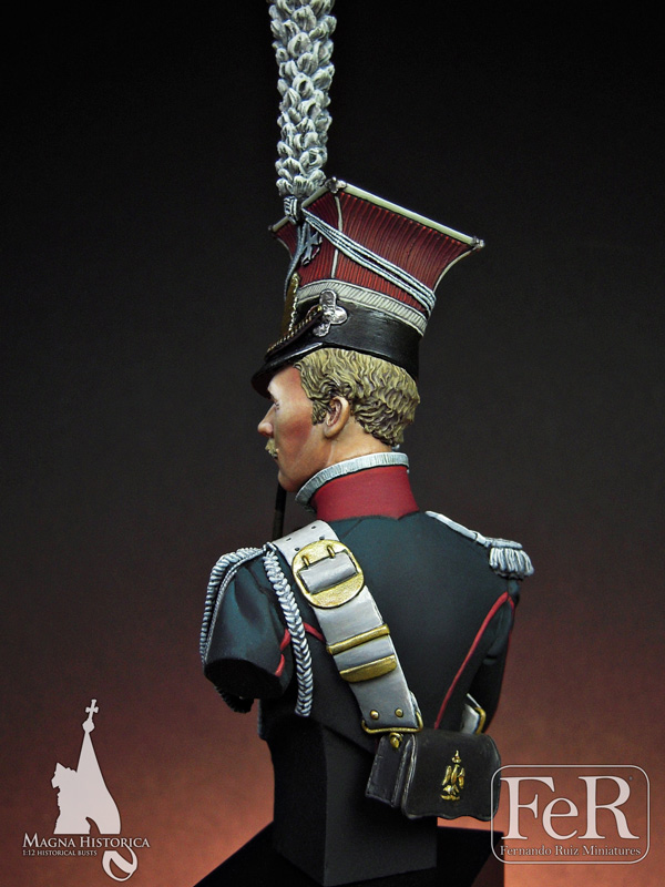 1/12 BUST Resin Figure Model Kit Napoleonic Wars Polish Cavalryman Unpainted 
