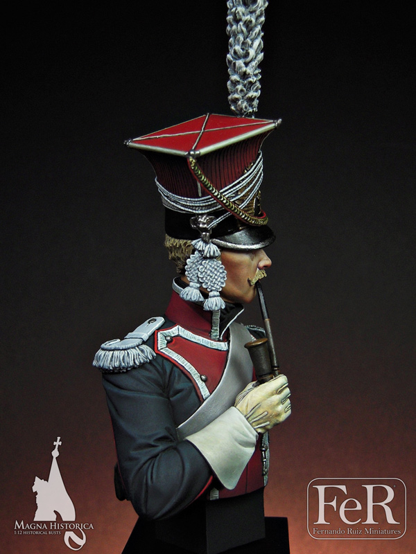 1/12 BUST Resin Figure Model Kit Napoleonic Wars Polish Cavalryman Unpainted 