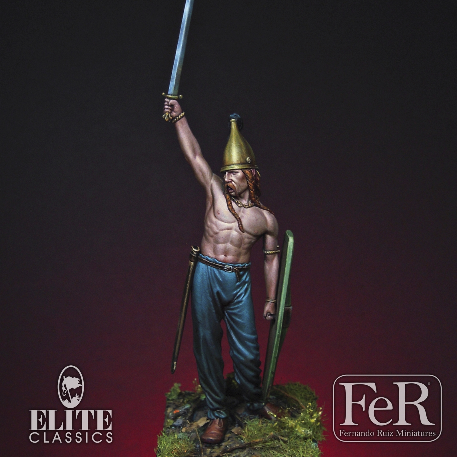 Celtic Warrior, 1st. Century B.C. SG-F120 54 mm 1/32