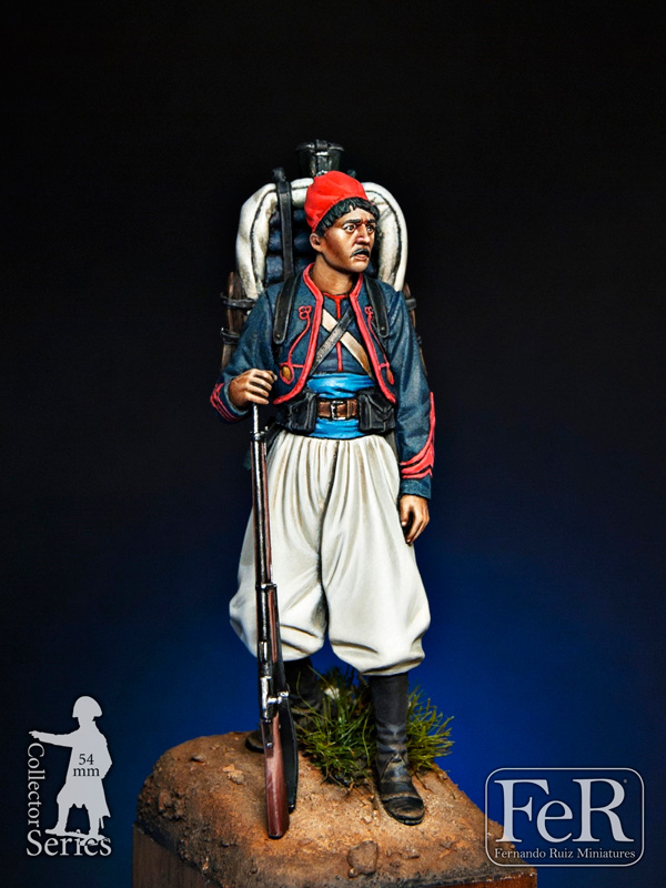 TEAM MINIATURES FRANCO PRUSSIAN WAR PFW-Z6001 FRENCH ZOUAVE OFFICER LEADING ASSA 