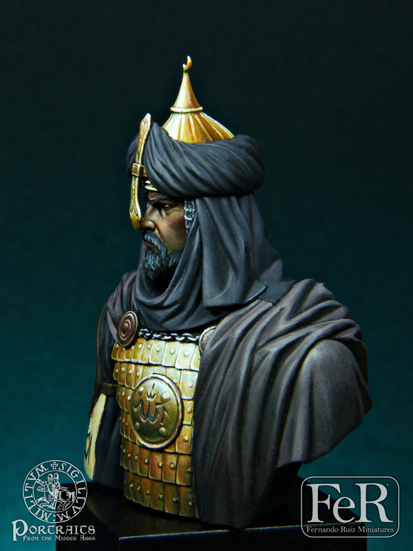 SALADIN 1/10 Muslim Sultan Bust HQ Resin Historical Figure Model Kit Unpainted 